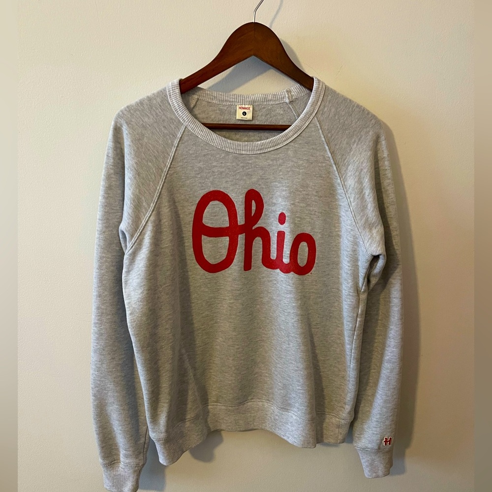 Homage Script Ohio Crewneck